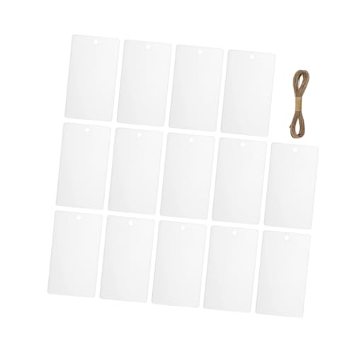 ULTECHNOVO 32 Stück Tag -Speicherbox Inventar -Tags leere Beschriftungsschilder beschreibbare Kennzeichnungsschilder Kleidungsetiketten Anhänger mit Gummizug Tag leere Kleidung Acryl Weiß ULTECHNOVO 32 Stück Tag -Speicherbox Inventar -Tags leere Beschriftungsschilder beschreibbare Kennzeichnungsschilder Kleidungsetiketten Anhänger mit Gummizug Tag leere Kleidung Acryl Weiß von ULTECHNOVO