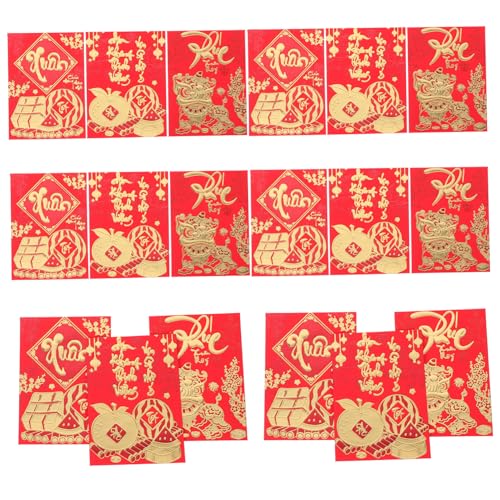 ULTECHNOVO 36 Stück Roter Umschlag Des Neuen Jahres Umschläge Accessoire Zum Frühlingsfest Neujahr Mond- Taschen Feier Rote Tasche Pakete Party Gelegenheit Produkt Papier ULTECHNOVO 36 Stück Roter Umschlag Des Neuen Jahres Umschläge Accessoire Zum Frühlingsfest Neujahr Mond- Taschen Feier Rote Tasche Pakete Party Gelegenheit Produkt Papier von ULTECHNOVO