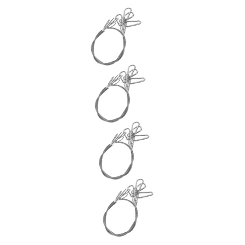 ULTECHNOVO 4 Sätze Sicherheitskabel Mit Schnalle Beschichtetes Stahlseil Versteck Einstellbar Lanyard-draht Drähte Tor Zaunhaken Aus Vinyl Kabel Sperren Silver Rostfreier Stahl 4 Stück * 4 ULTECHNOVO 4 Sätze Sicherheitskabel Mit Schnalle Beschichtetes Stahlseil Versteck Einstellbar Lanyard-draht Drähte Tor Zaunhaken Aus Vinyl Kabel Sperren Silver Rostfreier Stahl 4 Stück * 4 von ULTECHNOVO