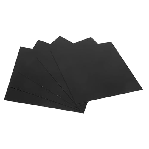 ULTECHNOVO 5 Stück Blatt Schildertafel aus schwarz eloxierter Aluminiumplatte 5052 aus Aluminiumlegierung tatsächl thehomeuse stabile Metallplatte Aluminiumteller Sandstrahlen Aluminium blech von ULTECHNOVO