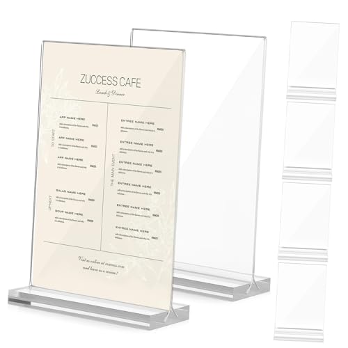 ULTECHNOVO 6 Stück Acrylkarte Transparenter Schildhalter Acrylzeichenhalter Klarer Zeichenhalter Prospekthalter Zeichen stehen Tabletop -Zeichenhalter Papierhalter Dokumentinhaber Preishalter ULTECHNOVO 6 Stück Acrylkarte Transparenter Schildhalter Acrylzeichenhalter Klarer Zeichenhalter Prospekthalter Zeichen stehen Tabletop -Zeichenhalter Papierhalter Dokumentinhaber Preishalter von ULTECHNOVO