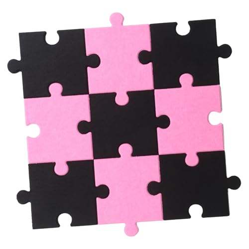 ULTECHNOVO 9 Stück Filzplatte Selbstklebendes Wandpaneel Dekoratives Bulletin -brett Schwarzes Brett Für Message Board Pinnwandfliesen Aus Filz Dekorative Wandaufkleber Polyester von ULTECHNOVO