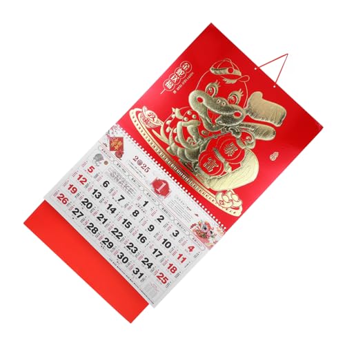 ULTECHNOVO Kalenderanhänger Jahr des Schlangenkalenders Hängekalender 2025 2024 Neujahrskalender Zu Wandkalender 2024 monatlich kleiner Wandkalender Monatskalender für den Haushalt Papier rot ULTECHNOVO Kalenderanhänger Jahr des Schlangenkalenders Hängekalender 2025 2024 Neujahrskalender Zu Wandkalender 2024 monatlich kleiner Wandkalender Monatskalender für den Haushalt Papier rot von ULTECHNOVO