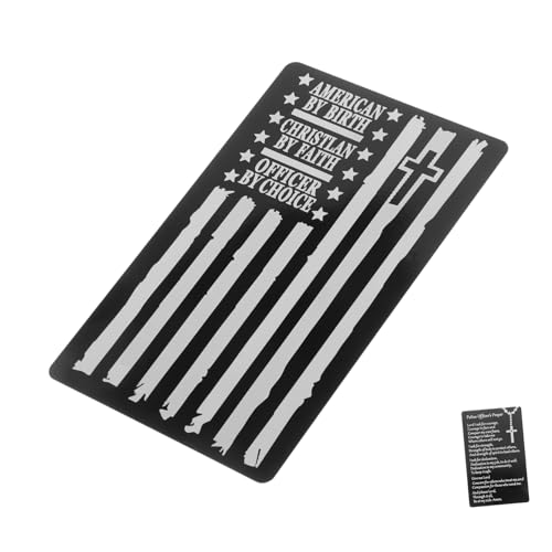 ULTECHNOVO Metall -Brieftaschenkarte Gebetskarten Metallkarte Polizeizubehör Aluminiumlegierung Schwarz ULTECHNOVO Metall -Brieftaschenkarte Gebetskarten Metallkarte Polizeizubehör Aluminiumlegierung Schwarz von ULTECHNOVO