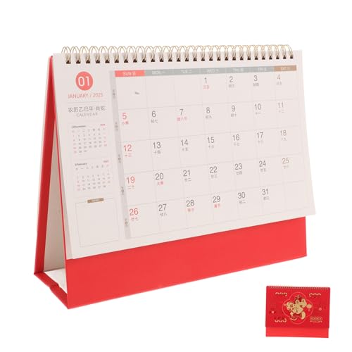 ULTECHNOVO Schreibtischkalender „Jahr der Schlange“. Tischkalender 2025 Schlangenjahreskalender 2025 Desktop-Kalender Chinesische Kalender Chinesischer Schreibtischkalender Papier rot ULTECHNOVO Schreibtischkalender „Jahr der Schlange“. Tischkalender 2025 Schlangenjahreskalender 2025 Desktop-Kalender Chinesische Kalender Chinesischer Schreibtischkalender Papier rot von ULTECHNOVO