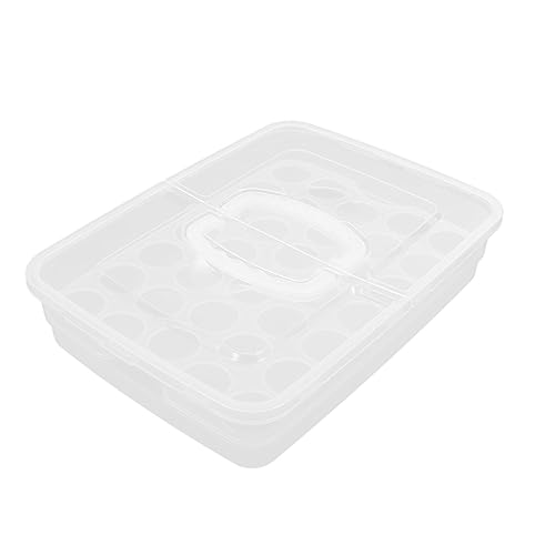 ULTECHNOVO Spenderbehälter Kasten tasche kühlschrank halter egg holder for refrigerator box für Küche -Organizer tragbare kiste mehrschichtig karton schale Container Veranstalter von ULTECHNOVO
