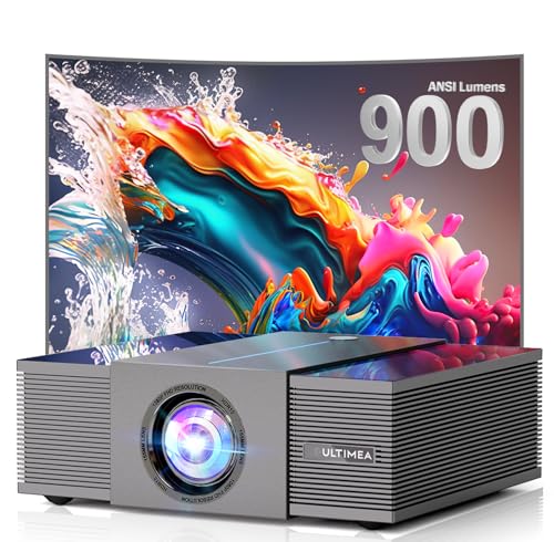 ULTIMEA Beamer 4K Heimkino Unterstützt 900 ANSI-Lumen mit Hindernisvermeidung und 6D Trapezkorrektur, 30W Lautsprecher, Native 1080P Projektor WiFi Bluetooth 5.3 für Wohnzimmer, Apollo P60 Smart-Serie ULTIMEA Beamer 4K Heimkino Unterstützt 900 ANSI-Lumen mit Hindernisvermeidung und 6D Trapezkorrektur, 30W Lautsprecher, Native 1080P Projektor WiFi Bluetooth 5.3 für Wohnzimmer, Apollo P60 Smart-Serie von ULTIMEA
