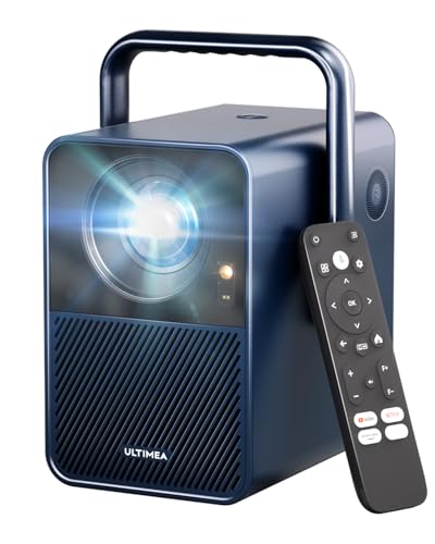 ULTIMEA Beamer 4K Android TV 11.0, True 4k Heimkino Beamer 1000 ASIN-Lumen, 20W, Dolby Audio, Beamer Outdoor Native 1080P, Smart Beamer, WLAN, Bluetooth, Autofokus, Tragbarer Projektor, Poseidon E40 ULTIMEA Beamer 4K Android TV 11.0, True 4k Heimkino Beamer 1000 ASIN-Lumen, 20W, Dolby Audio, Beamer Outdoor Native 1080P, Smart Beamer, WLAN, Bluetooth, Autofokus, Tragbarer Projektor, Poseidon E40 von ULTIMEA