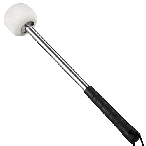 Trommel SchläGel, Drum Stick mit Wollfilz Kopf Edelstahl Trommelstöcke für Marschtrommeln, Konzerte & Orchester (35x5x3 cm) von ULTNICE