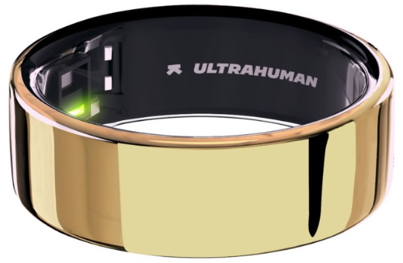 Ring AIR (Größe 7) bionic gold von ULTRAHUMAN