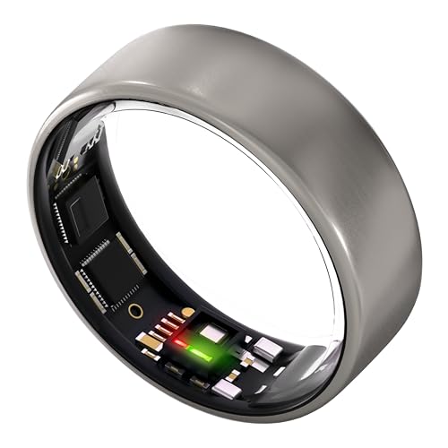 ULTRAHUMAN Ring AIR – Schlaf- und Fitness-Tracker, Smart Ring für Frauen und Männer, Keine App-Gebühr für Standardfunktionen (Ring AIR, Rohtitan, 6) von ULTRAHUMAN