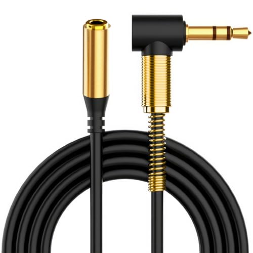 ULTRICS Aux Verlängerung Kabel 1M, Stereo 3,5mm Klinke Audio Verlängerungskabel Stecker auf Buchse Jack Kopfhörer Extension Cable Kompatibel Mit Apple Samsung Smartphones Lautsprecher und Mehr von ULTRICS