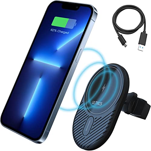 ULTRICS Magsafe Autohalterung mit Ladefunktion, 15W Automatischer Magsafe Ladegerät für Auto, Kabelloses Auto Ladegerät, Magnetische Handyhalterung für iPhone 16/15 Pro Max/14 Pro/13 Pro Max ULTRICS Magsafe Autohalterung mit Ladefunktion, 15W Automatischer Magsafe Ladegerät für Auto, Kabelloses Auto Ladegerät, Magnetische Handyhalterung für iPhone 16/15 Pro Max/14 Pro/13 Pro Max von ULTRICS