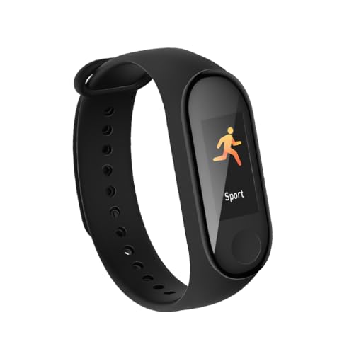 Umbro Fitness Tracker Bluetooth – Smart Watch mit Sportfunktionen – Fitnessuhr HR und Körpertemperatursensor – Schrittzähler 0,96 Zoll Touchscreen – Sportuhr Spritzfest – Schwarz von UMBRO