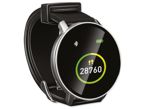 Umbro Fitness Tracker Bluetooth – Smart Watch mit Sportfunktionen – Fitnessuhr HR und Körpertemperatursensor – Schrittzähler 1,3 Zoll Touchscreen – Sportuhr IP68 wasserdicht – Schwarz von UMBRO