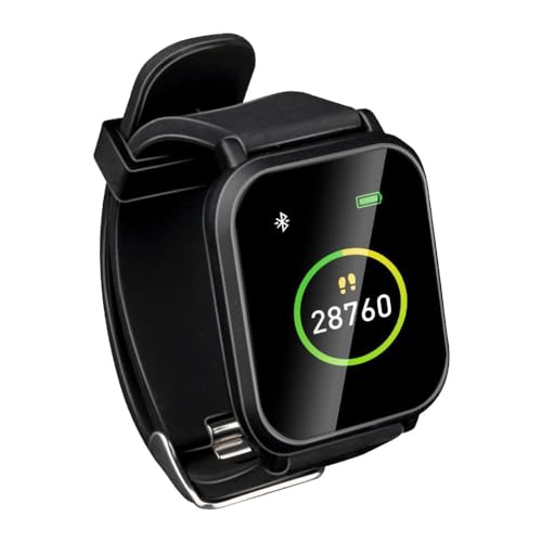 Umbro Fitness Tracker Bluetooth – Smart Watch mit Sportfunktionen – Fitnessuhr HR und Körpertemperatursensor – Schrittzähler 1,3 Zoll Touchscreen – Sportuhr IP68 wasserdicht – Schwarz Umbro Fitness Tracker Bluetooth – Smart Watch mit Sportfunktionen – Fitnessuhr HR und Körpertemperatursensor – Schrittzähler 1,3 Zoll Touchscreen – Sportuhr IP68 wasserdicht – Schwarz von UMBRO