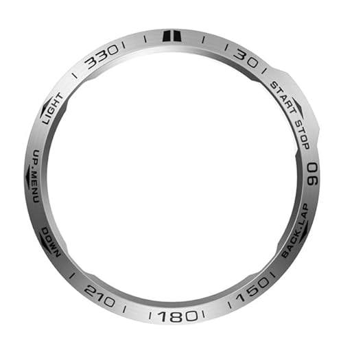 UMCNVV Kratzfester Schutz für Garmin Fenix7X 7 5 6XPro/6X Saphir-Metall-Lünette Ring Styling-Gehäuse Smartwatch Edelstahlabdeckung (Farbe: C, Größe: für Fenix 7) von UMCNVV