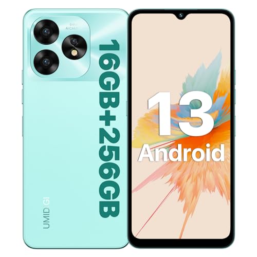 UMIDIGI A15 Smartphone NFC, 256GB(Bis zu 2TB)+16GB,Android Handy, 64MP+16MP, 6,7" HD+Display HandyOhne Vertrag, 5000mAh+20W Schnelles Laden, 4G Dual SIM Simlockfreie Handys, Green von UMIDIGI