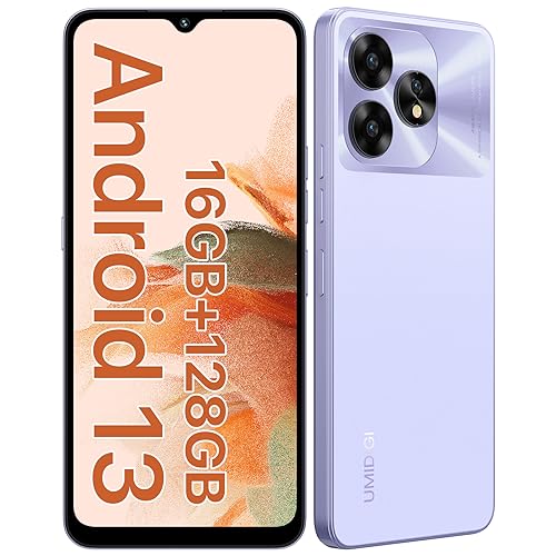 UMIDIGI A15C Handys Ohne Vertrag,NFC, 16GB +128GB/1TB, 48MP Kamera, 6,7" HD+Display, 5000mAh, Dual SIM Android Simlockfreie Handys, 4G Smartphone Ohne Vertrag, Octa-Core, Face ID/OTG/GPS von UMIDIGI