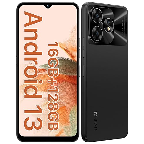 UMIDIGI A15C Handy Ohne Vertrag,NFC,16GB+128GB/1TB, 48MP Kamera,6,7" HD+Display, 5000mAh,4G Handy Octa-Core, Dual SIM Android 13 Simlockfreie Handys,8GB RAM Erweiterbar, Face ID/OTG/GPS von UMIDIGI