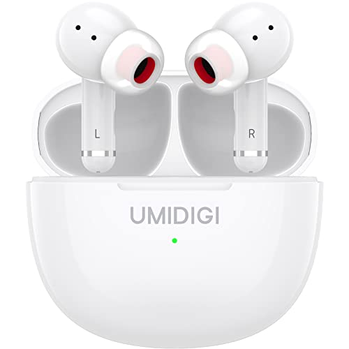 UMIDIGI Bluetooth Kopfhörer, Wireless Earbuds,AirBuds Pro In-Ear Kopfhöhrer, Wireless Bluetooth 5.1 Con 3 HD Microfono,Sport In-Ear,IPX5Wasserdicht,Aufbewahrungsbox mit Ladefunktion (Weiß) von UMIDIGI