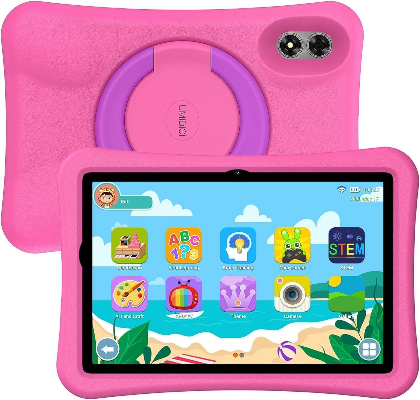 UMIDIGI G1 Tab mit Quad-Core,Elterliche Kontrolle, Tablet (10.1", 64 GB, Android 13, 6000mAh, WiFi 6/BT5.0, Augenschutz 8MP Kamera GMS,Eva-Schutzhülle) von UMIDIGI