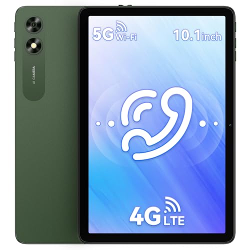 UMIDIGI G3 Android 13 Tablet mit SIM-Karte, 6000 mAh Tablet, 10 Zoll (25,4 cm), Android-Tablet 3 + 32 GB (TF 256 GB), 1200 x 800 HD/Quad-Core 2,0 GHz/Dual Cam/GMS/OTG Tablet 4 g mit Schutzhülle/Grün von UMIDIGI