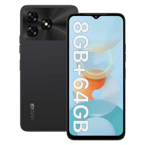 UMIDIGI G5A Mobile Phone Without Contract, 8GB + 64GB/2TB TF, Simlock-Free Mobile Phones, 5000mAh, 6.52 Inch HD+, Dual SIM 4G Smartphone Without Contract, 13MP + 5MP, Mobile Phone Android 13 von UMIDIGI