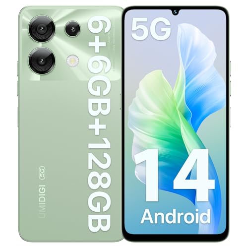 UMIDIGI G9 5G Smartphone, Android 14 Handy Ohne Vertrag, 90HZ Octa-Core, 12(6+6) GB+128GB Handy, 6.75 Zoll, 50MP, Face & Fingerprint Unlock Simlockfreie Handys, 5000mAh, GPS, Dual SIM 5G Smartphone von UMIDIGI