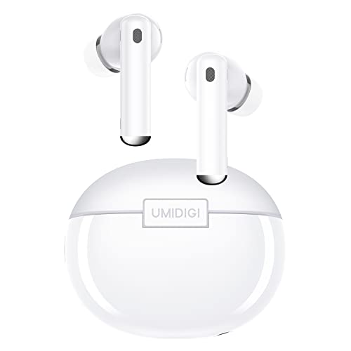 UMIDIGI Kopfhörer Kabellos Bluetooth5.2,Earbuds 45dB Lärmreduzierung,ANC,HiFi Stereoklang,Aufbewahrungskiste Kabelloses Laden/Freisprechfunktion headphones/Sprachassistent/IP55 wasserdicht von UMIDIGI