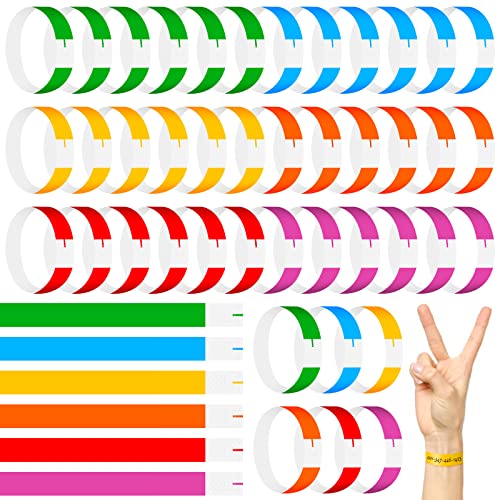 600Pcs Eintrittsbänder Einlassbänder,Wasserdicht Event Armbänder,Party Kontrollbänder,Bedruckbar Securebänder,Einlassbändchen zur Kontrolle und Sicherheit,Veranstaltungen und Events von UMILKI