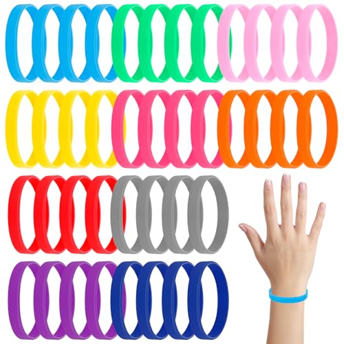 UMILKI Eintrittsbänder Einlassbänder,100Pcs Wasserdicht Event Armbänder,Wiederverwendbare Silikon Armbänder Festival Armbänder,Einlassbändchen für Konzerte Aktivitäten Parteien Wettbewerb-10 Farben von UMILKI