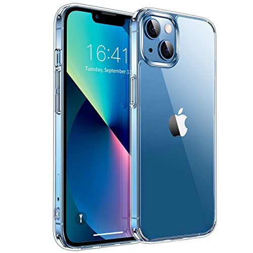 UNBREAKcable Crystal Clear Hülle für iPhone 13 - [Anti-Gelb & Kratzfest] Handyhülle Kompatibel mit Apple iPhone 13, Hartplastik Rückseite & Weich Silikon Bumper Case, Schutzhülle - Transparent von UNBREAKcable