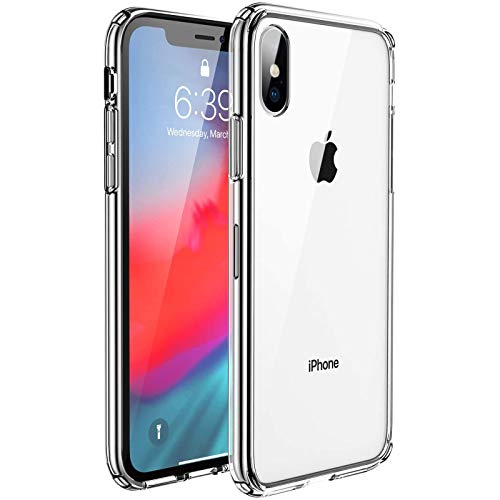 UNBREAKcable Kompatibel mit iPhone X Hülle, iPhone XS Hülle - Crystal Clear [Antirutsch & Fallschutz] Handyhülle iPhone X/XS, Hartplastik Rückseite & Weich Silikon Bumper Case, Schutzhülle - 5.85 Zoll von UNBREAKcable