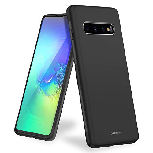 UNBREAKcable für Samsung Galaxy S10 Hülle – [Fallschutz, rutschfest] Weiche TPU Ultra-dünne Stylische Handyhülle, Schutzhülle, Case, Cover für 6,1 Zoll Samsung Galaxy S10 – Matt Schwarz von UNBREAKcable