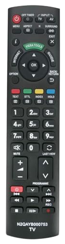 N2QAYB000753 Universal-Fernbedienung kompatibel für Panasonic TX-L32E5B TX-L37E5B TX-L42E5B TX-L47E5B TX-L32E5E TX-L37E5E TX-L42E5E TX-L47E5E TX-L32E5Y TX-L37E5Y TX-L42E5E5Y Y TX-L47 E5Y Viera LCD TV von UNCIHY