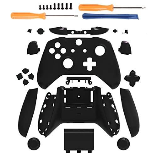 UNFAIRZQ Matt für Gehäuse Gehäuse Full für Shell Set Frontplatten + ABXY Tasten Stoßstangen Ersatzteile für XB One S Slim Controll Manette PC von UNFAIRZQ