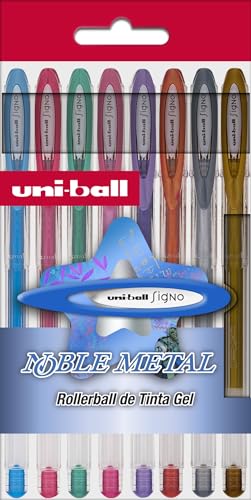 UNI-BALL UM1208CNM Pack 8 Roller UM-120 Metal Sortiment von UNI-BALL