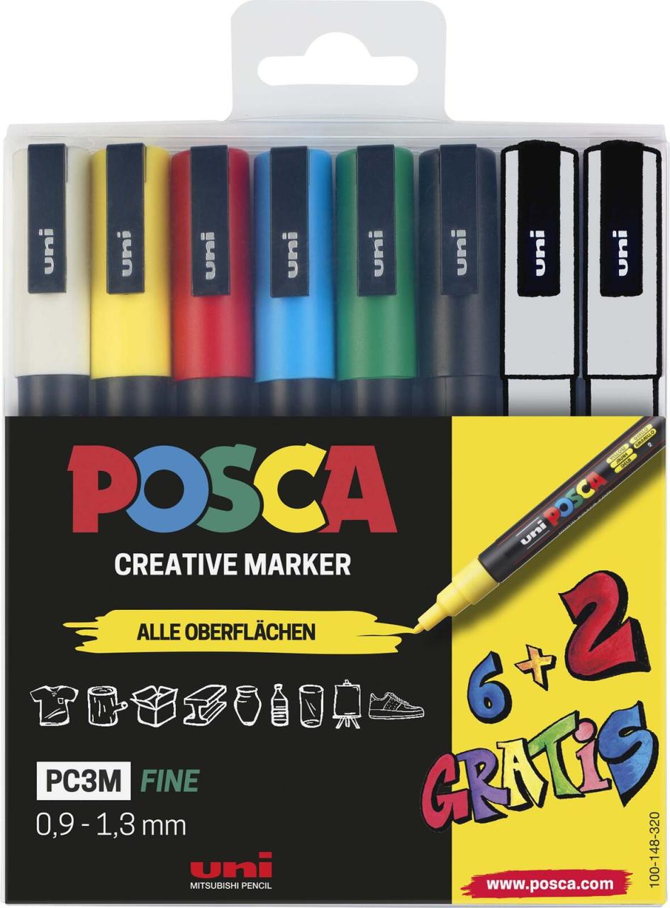 uni-ball POSCA PC-3M Acrylstift 0.9 - 1.3 mm Mehrfarbig uni-ball POSCA PC-3M Acrylstift 0.9 - 1.3 mm Mehrfarbig von UNI-BALL