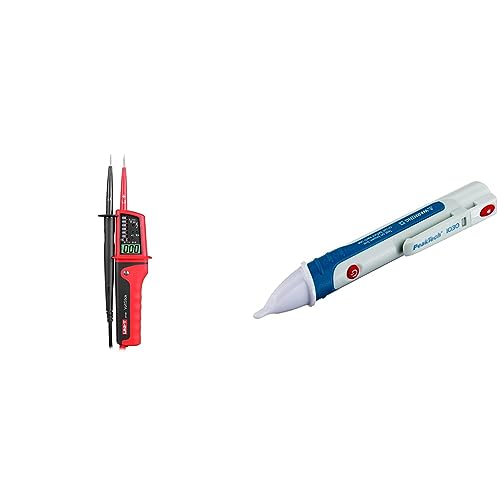UNI-T UT15C/MIE0116 wasserdicht Spannungsprüfer Elektronischer Tester & Peak Tech P 1030 – Kontaktloser AC Spannungsprüfer mit LED Lampe, 50 von UNI-T
