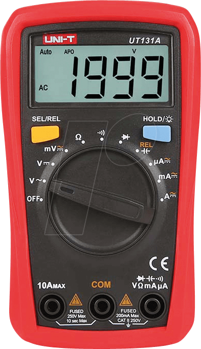 UT 131A - Multimeter, digital, 2000 Counts, Palm size von UNI-TREND