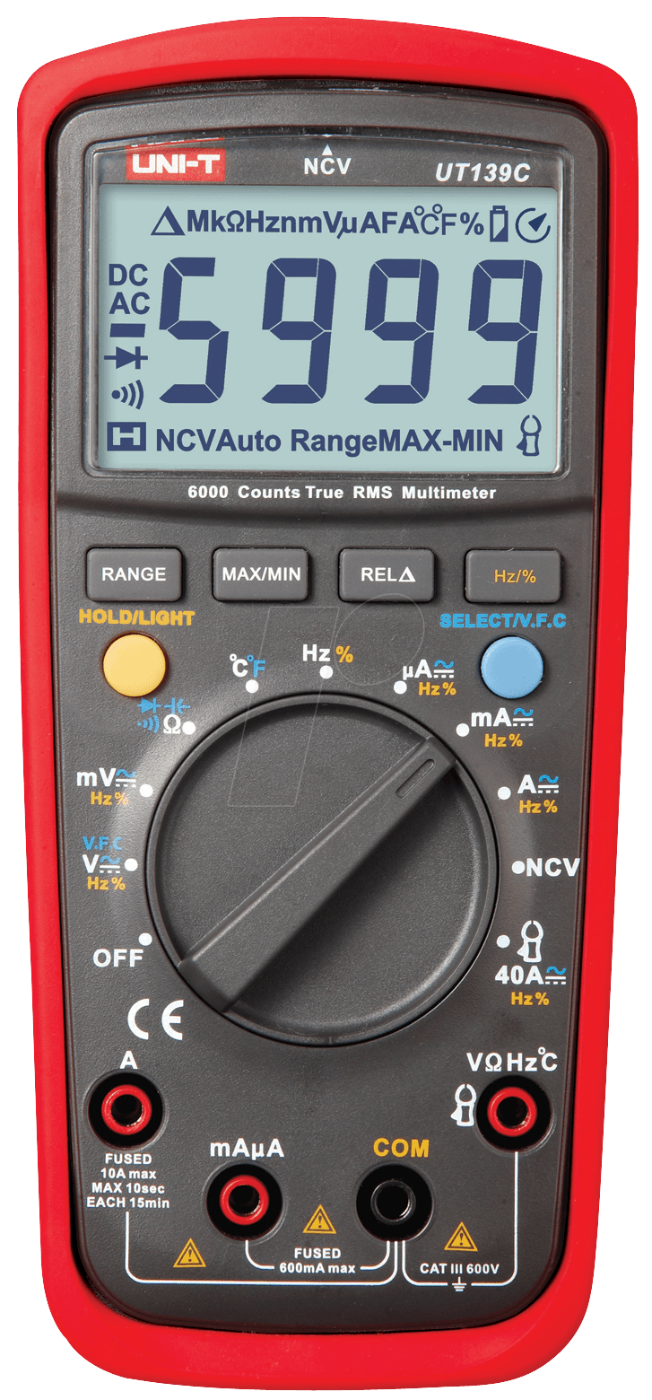 UT 139C - Multimeter, digital, 6000 Counts, TRMS von UNI-TREND