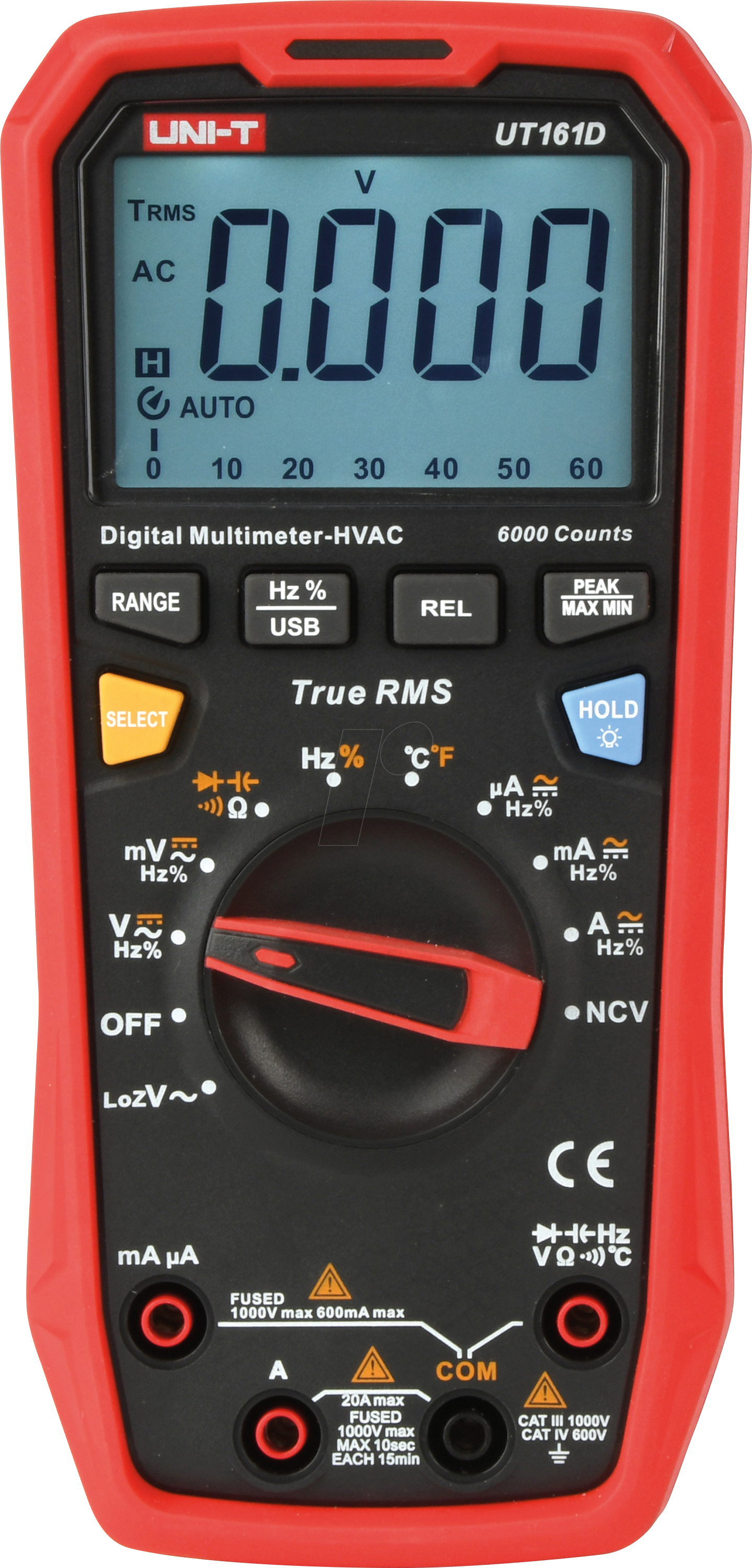 UT 161D - Multimeter, digital, 6000 Counts, USB, Temperatur von UNI-TREND