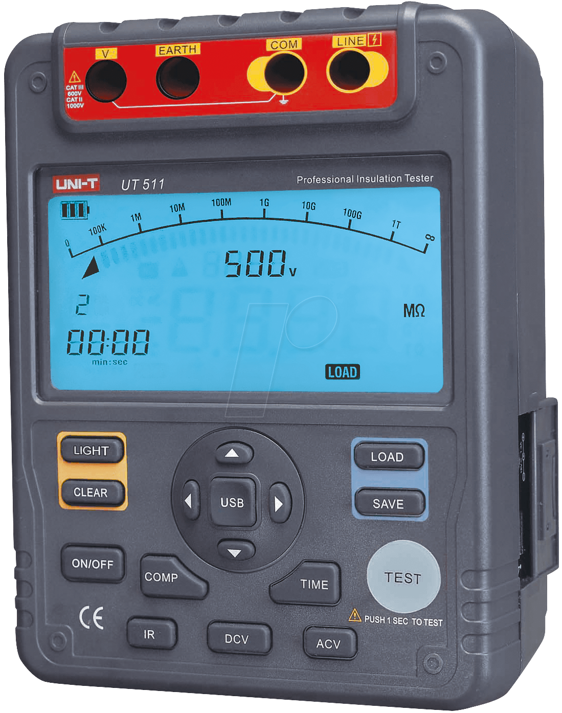 UT 511 - Isolationsmessgerät mit Analog-Bargraph und Low-Bat Anzeige von UNI-TREND