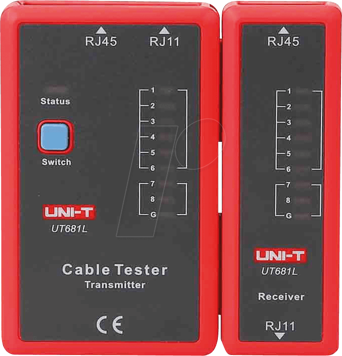 UT 681L - Leitungsprüfgerät für RJ11 und RJ45 von UNI-TREND