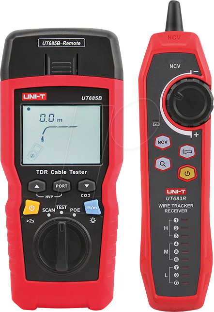 UT 685B KIT - TDR Kabeltester, bis zu 500 m UT 685B KIT - TDR Kabeltester, bis zu 500 m von UNI-TREND
