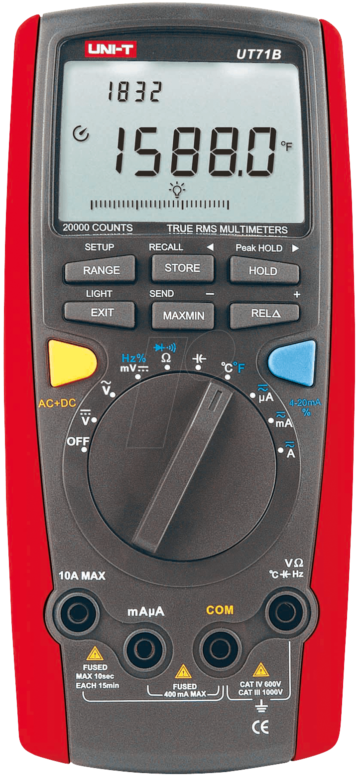 UT 71B - Multimeter, digital, 20000 Counts, TRMS von UNI-TREND