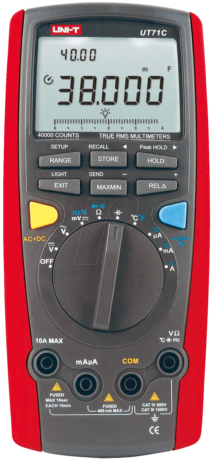 UT 71C - Multimeter, digital, 40000 Counts, TRMS von UNI-TREND