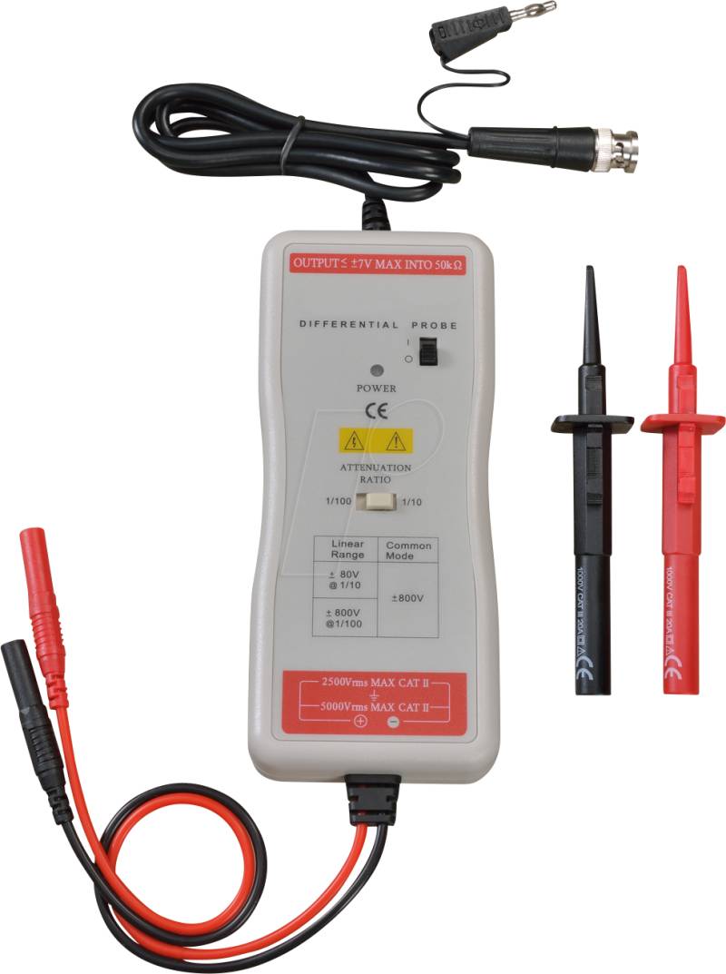 UT P30 - Differenzialtastkopf, 100 MHz, passiv, 10:1 / 100:1 von UNI-TREND