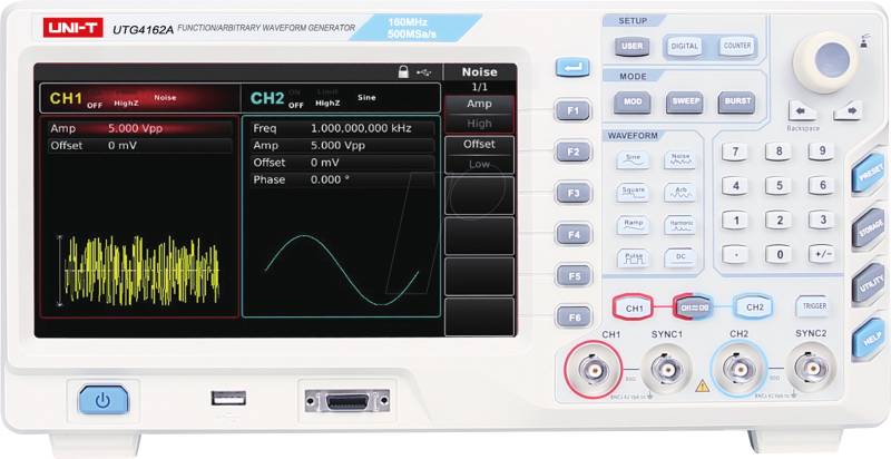 UT UTG4162A - Funktionsgenerator, 160 MHz, 2 Kanäle von UNI-TREND